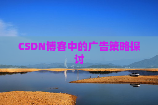 CSDN博客中的广告策略探讨